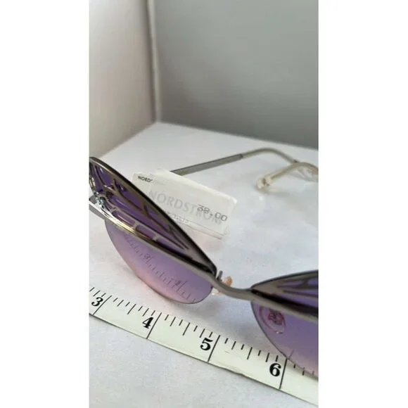 Betsey Johnson Butterfly Queen Sunglasses/ NWT/Purple Ombre/charity sale - Picture 4 of 4